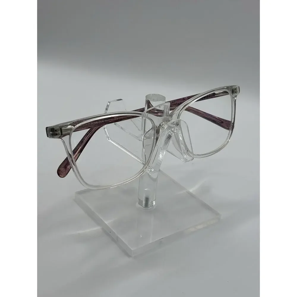 Phoebe P322 Clear Purple Eyeglasses 54-17-140 Square Women's Frames Vintage